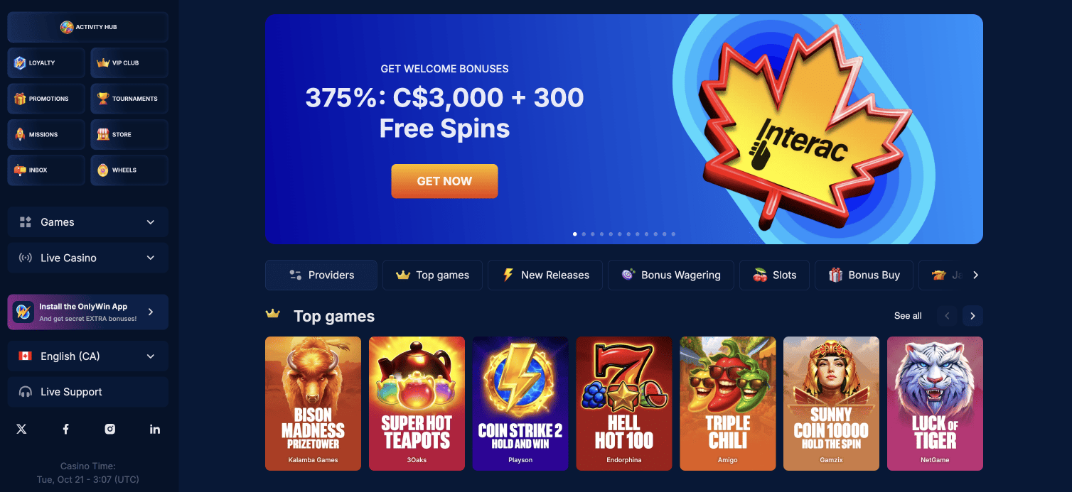 Onlywin login Onlywin login